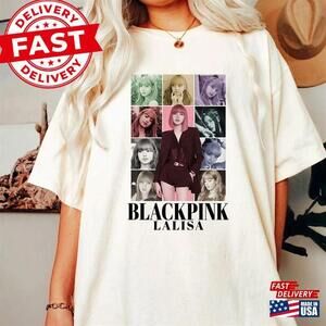 Lalisa BlackP1nk Shirt Born P1nk World Tour Lisa Kpop